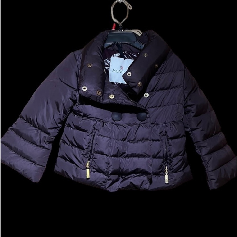 Moncler Kids Puff Jacket in Deep Purple